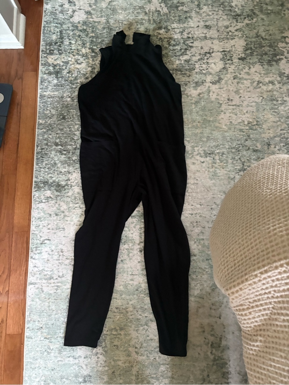 Smash + Tess Black Sleeveless High-Neck Jumpsuit